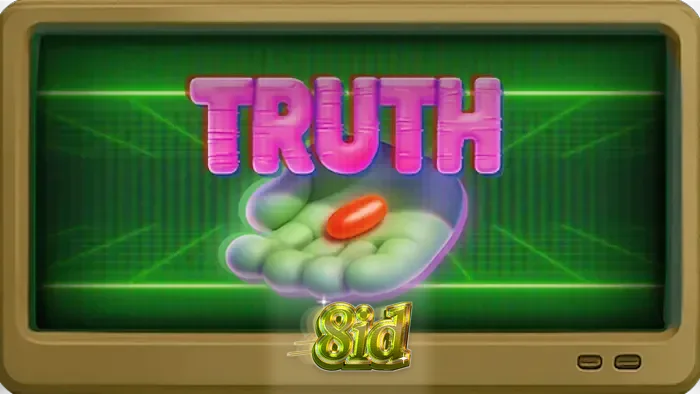 Tampilan layar slot Truth dengan tema investigasi konspirasi yang misterius